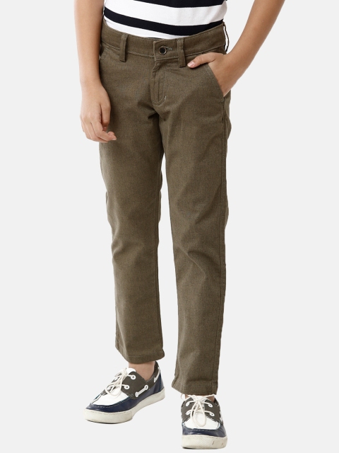 

CP BRO Boys Green Slim Fit Trousers