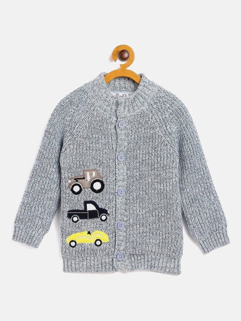 

JWAAQ Unisex Kids Blue & Yellow Printed Pullover