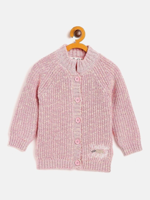 

JWAAQ Girls Pink Speckled Pullover