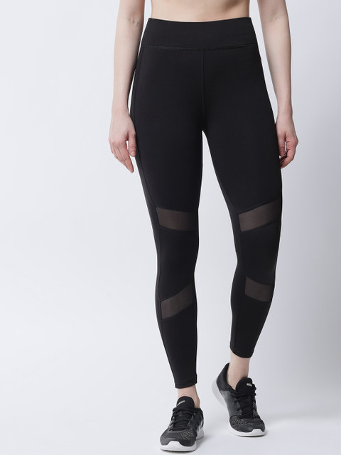 

Tulsattva Women Black Solid Tights