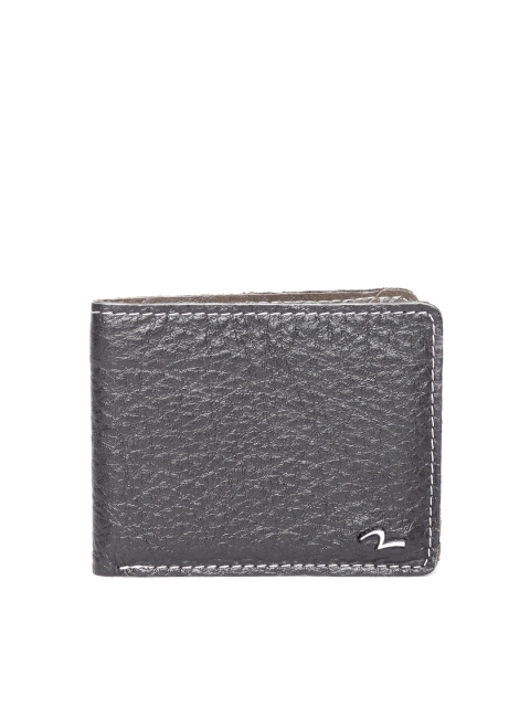 

SPYKAR Men Black Solid Two Fold Wallet