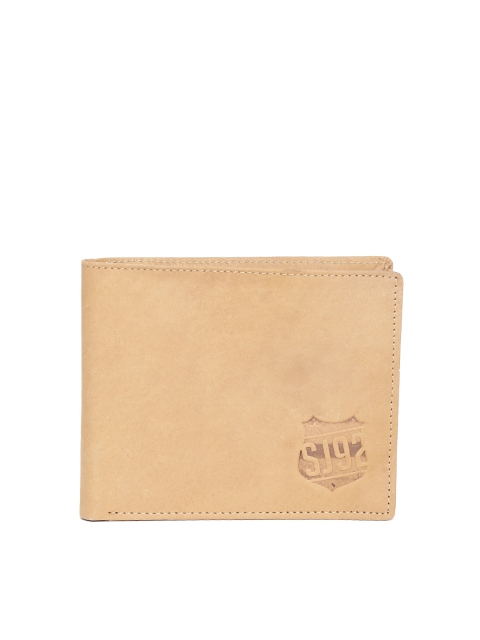 

SPYKAR Men Brown Solid Leather Two Fold Wallet