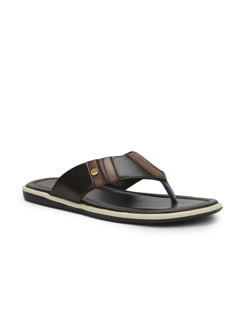 

Liberty Men Brown & White Printed Slip-On