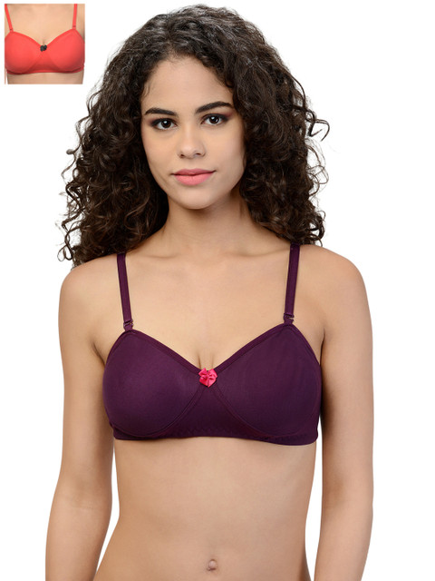 

Leading Lady Pack of 2 T-shirt Bras DEMI-2, Purple