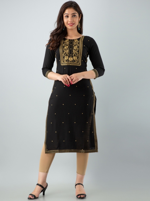 

CKM Women Black Kurta