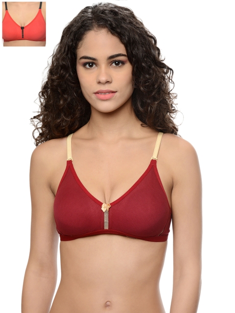 

Leading Lady Pack of 2 T-shirt Bras DONA-2, Maroon