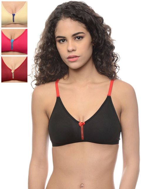 

Leading Lady Pack of 4 T-shirt Bras DONA-4, Black