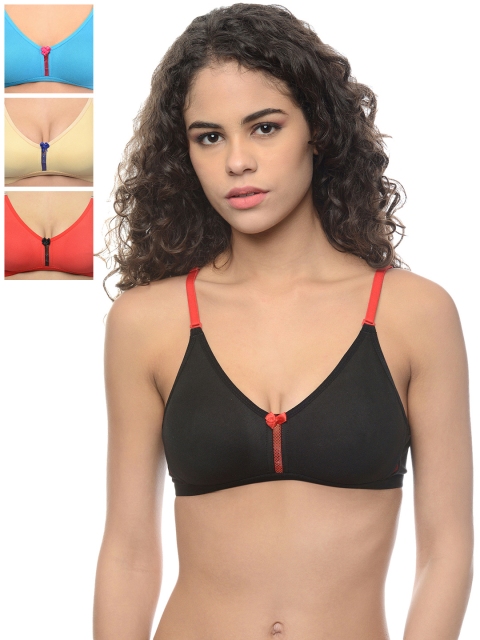 

Leading Lady Pack of 4 T-shirt Bras DONA-4, Black