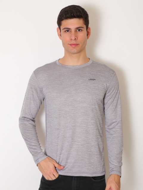

JMP Men Grey Melange Slim Fit T-shirt
