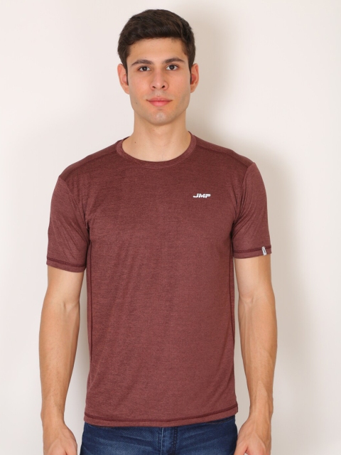 

JMP Men Maroon Slim Fit T-shirt