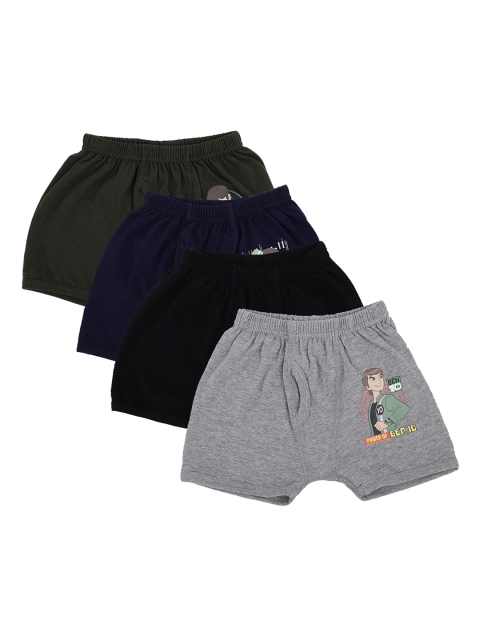 

Bodycare Boys Pack Of 4 Assorted Pure Cotton Trunk