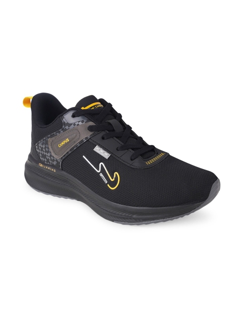 

Campus Men Black Mesh Running Shoes