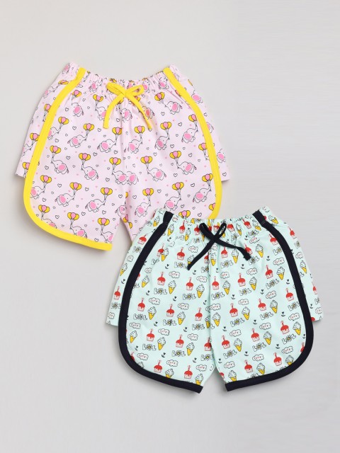 

Nottie Planet Girls Multicoloured Floral Printed Shorts, Multi