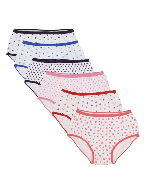 

Bodycare Girls Pack Of 6 Assorted Cotton Basic Briefs