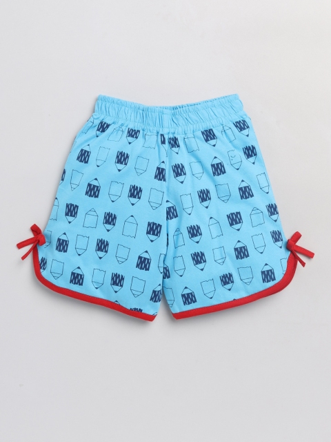 

Toonyport Boys Blue Printed Shorts