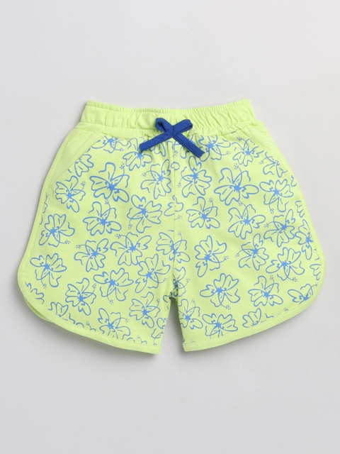

Toonyport Boys Green Printed Shorts