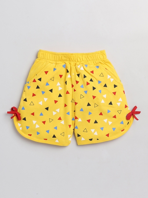 

Toonyport Boys Yellow Printed Shorts