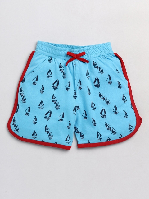 

Toonyport Boys Blue Printed Shorts