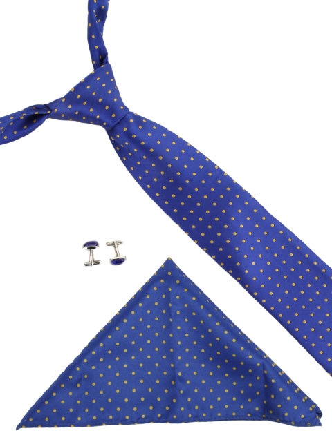 

Alvaro Castagnino Men Blue Dot Print Accessory Gift Set