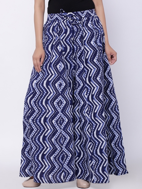

SOUNDARYA Blue Printed Palazzos