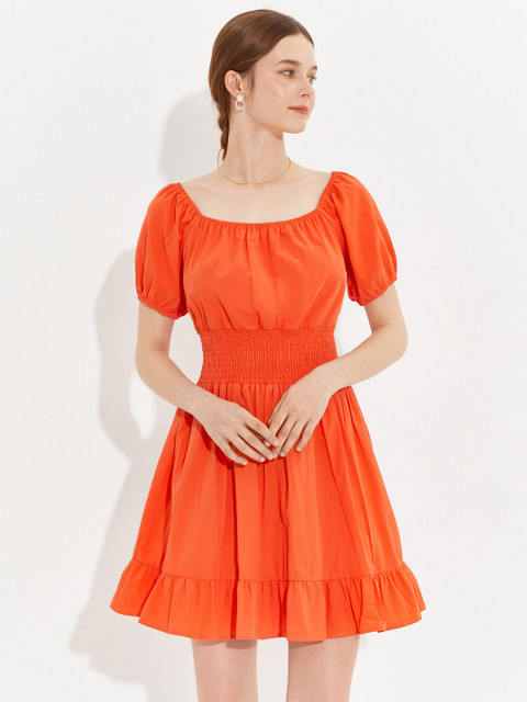 

URBANIC Women Orange Mini Dress