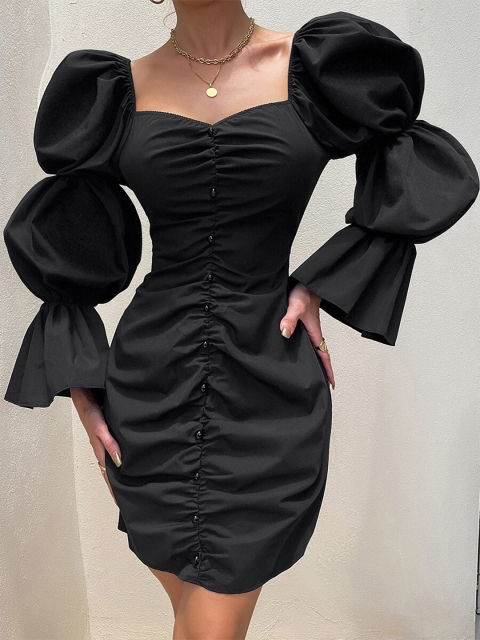 

URBANIC Black Sheath Dress