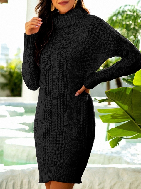 

URBANIC Black Sweater Dress