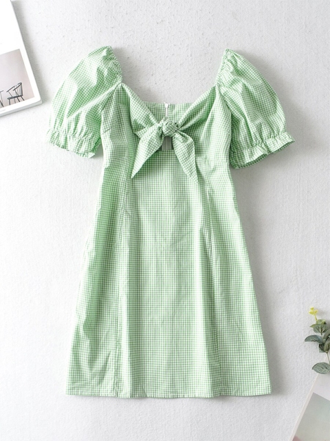 

URBANIC Green A-Line Dress