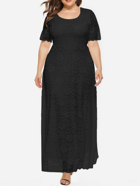 

URBANIC Black Maxi Dress