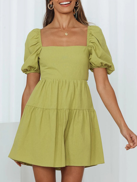 

URBANIC Green Dress