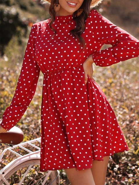

URBANIC Red A-Line Dress