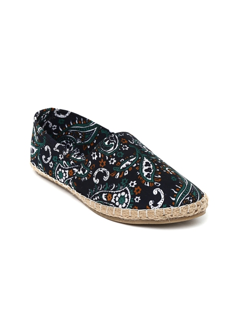 

Bruno Manetti Women Navy Printed Espadrilles, Navy blue