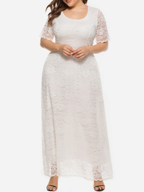 

URBANIC White Maxi Dress