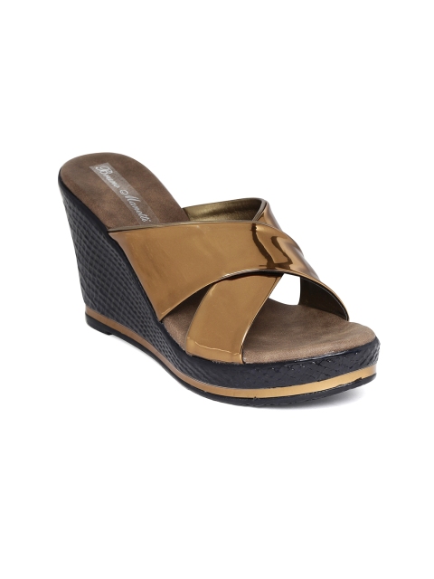 

Bruno Manetti Women Gold-Toned Wedges