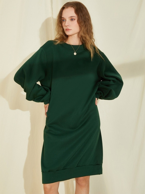 

URBANIC Green A-Line Dress