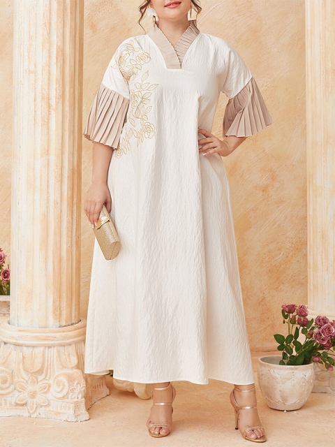 

URBANIC White Maxi Dress