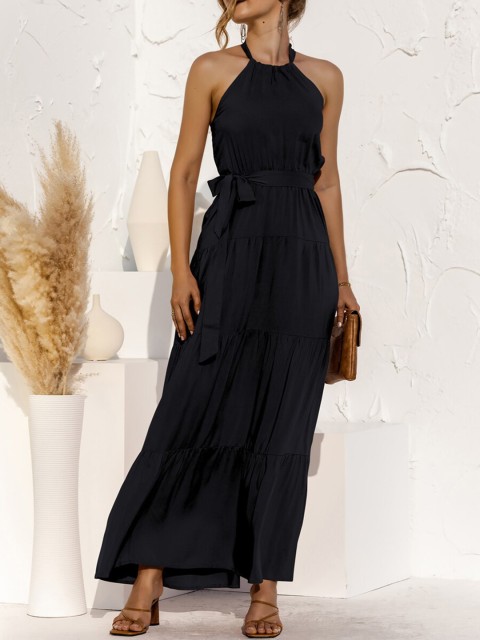 

URBANIC Black Maxi Dress
