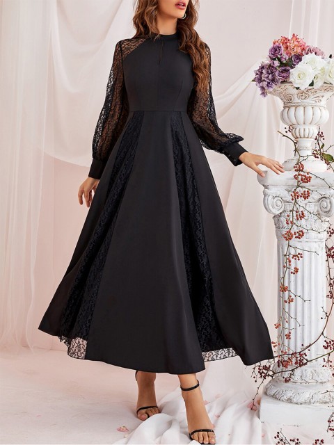 

URBANIC Black Maxi Dress