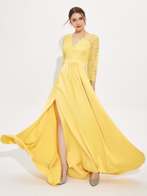 

URBANIC Yellow Maxi Dress