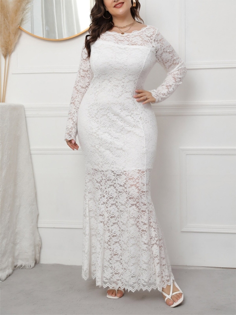 

URBANIC White Maxi Dress