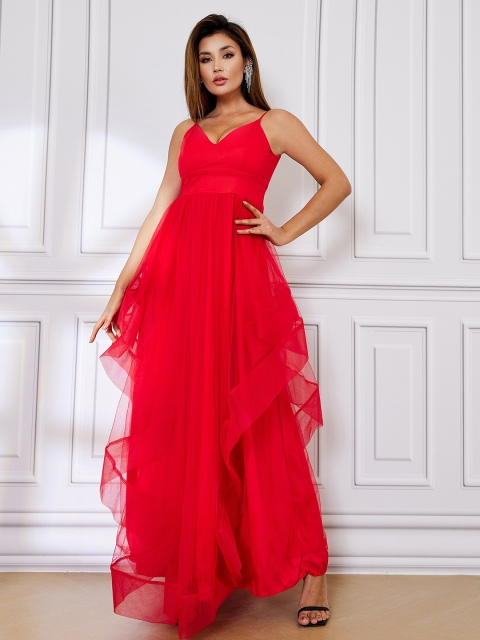 

URBANIC Red Maxi Dress