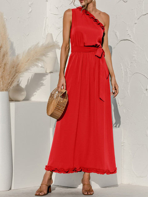 

URBANIC Orange Maxi Midi Dress