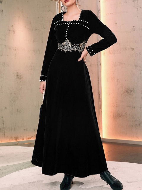 

URBANIC Black Maxi Dress