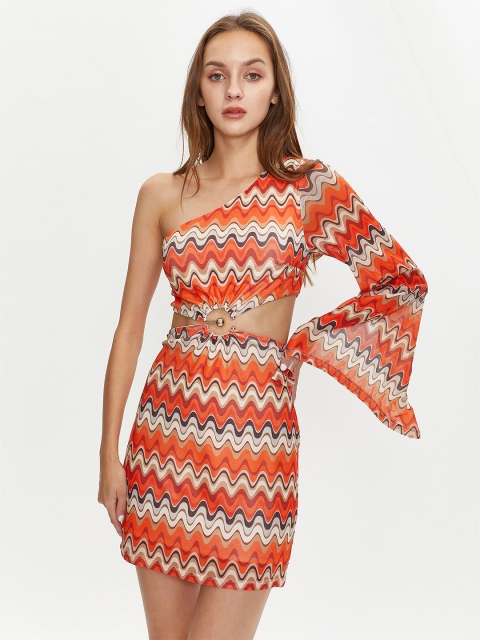 

URBANIC Brown Sheath Dress