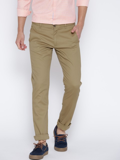 

United Colors of Benetton Men Khaki Slim Fit Casual Trousers