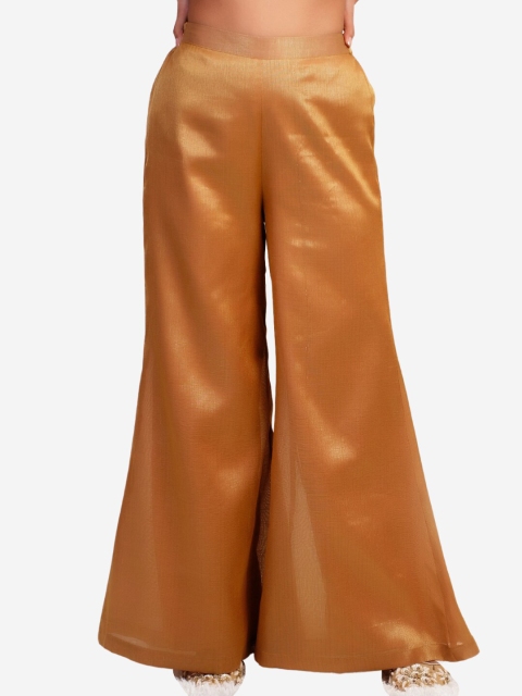 

Alaya By Stage3 Women Gold-Toned Palazzos