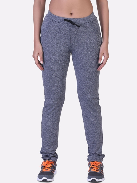 

LAASA SPORTS Women Black Melange Solid Workout Track Pants