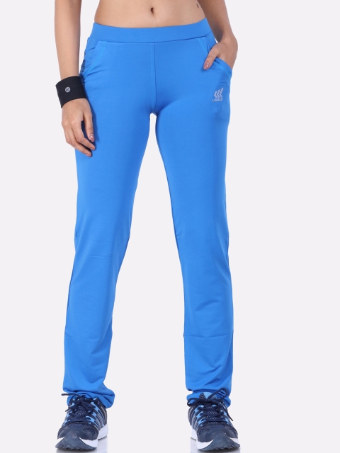 

LAASA SPORTS Women Blue Solid Rapid-Dry Track Pants