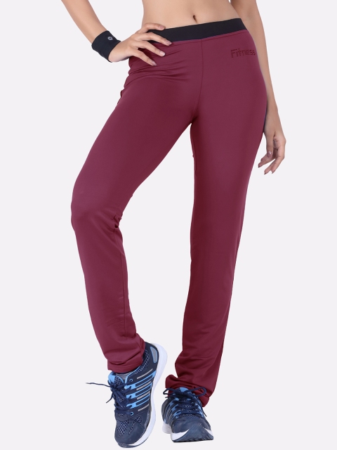 

LAASA SPORTS Women Pink Solid Track Pants