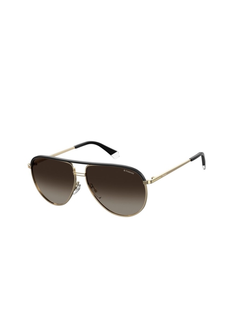 

Polaroid Unisex Brown Lens & Brown Oversized Sunglasses with Polarised and UV Protected Lens